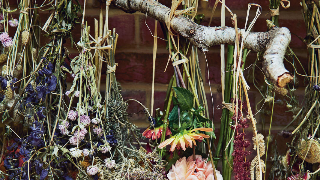 Boeket droogbloemen